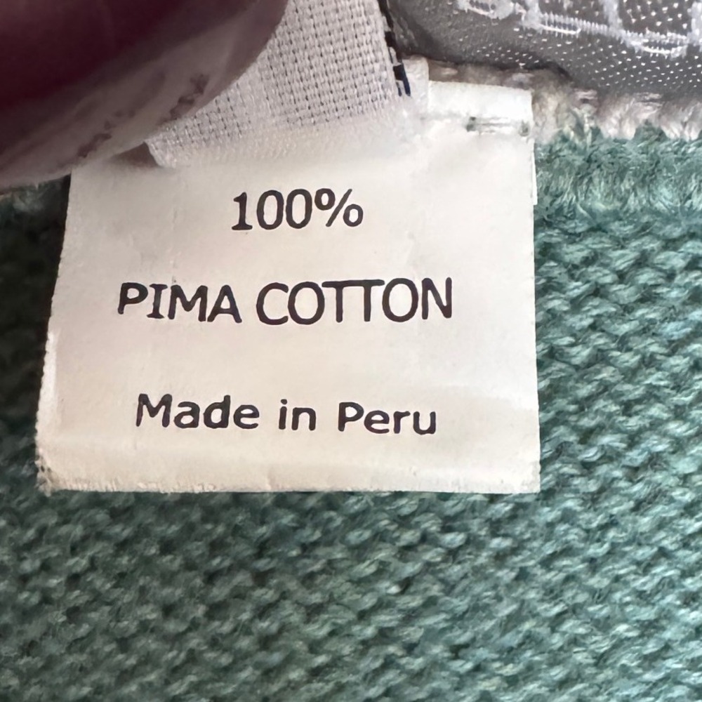 Puritan Cape Cod Mens Quarter Zip Pima Cotton L‎ Sweater Layers 2010s Coastal - Picture 7 of 11